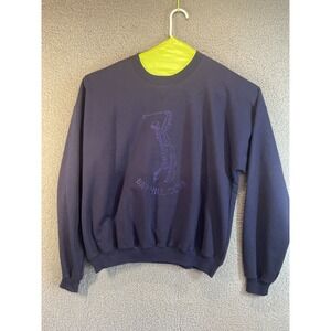 Sahara‎ Club Men's Henley Sweatshirt  Blue XL Pullover Long Sleeve